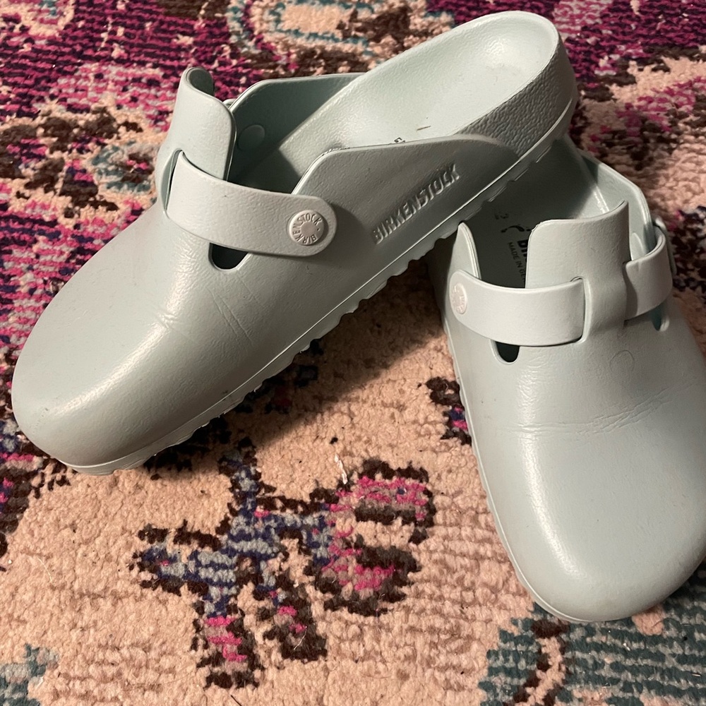 Birkenstock Light Blue Mules